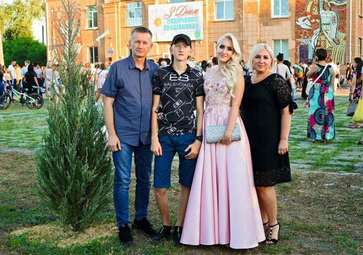 Наталія з родиною