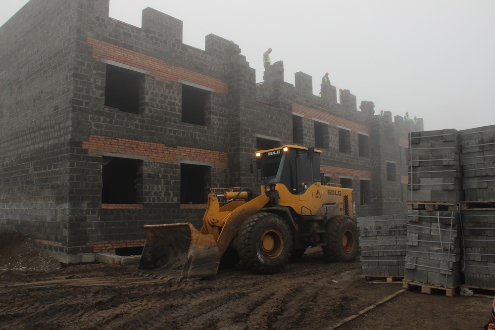 Будівництво нових житлових будинків в захопленій Волновасі
