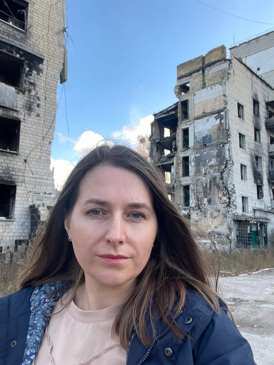 Волонтерка Оксана Богомаз