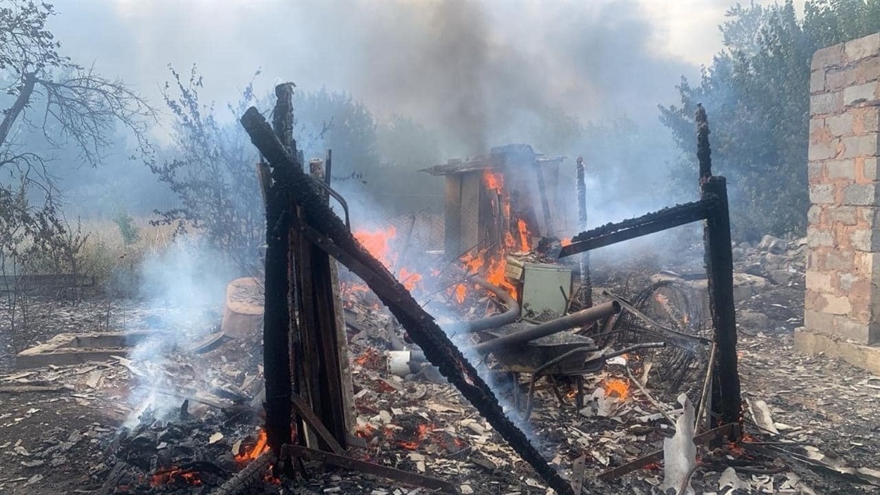 Наслідки російських обстрілів у Кураховому