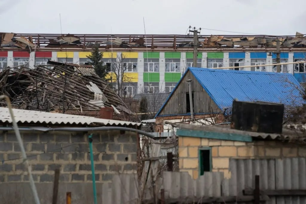 Школа в Соледарі, в якій навчалася Вероніка. Її незадовго до вторгнення тільки відремонтували