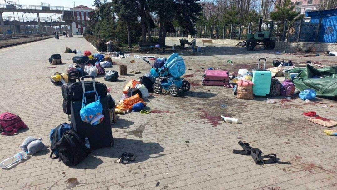 Краматорський ж/д вокзал після обстрілу