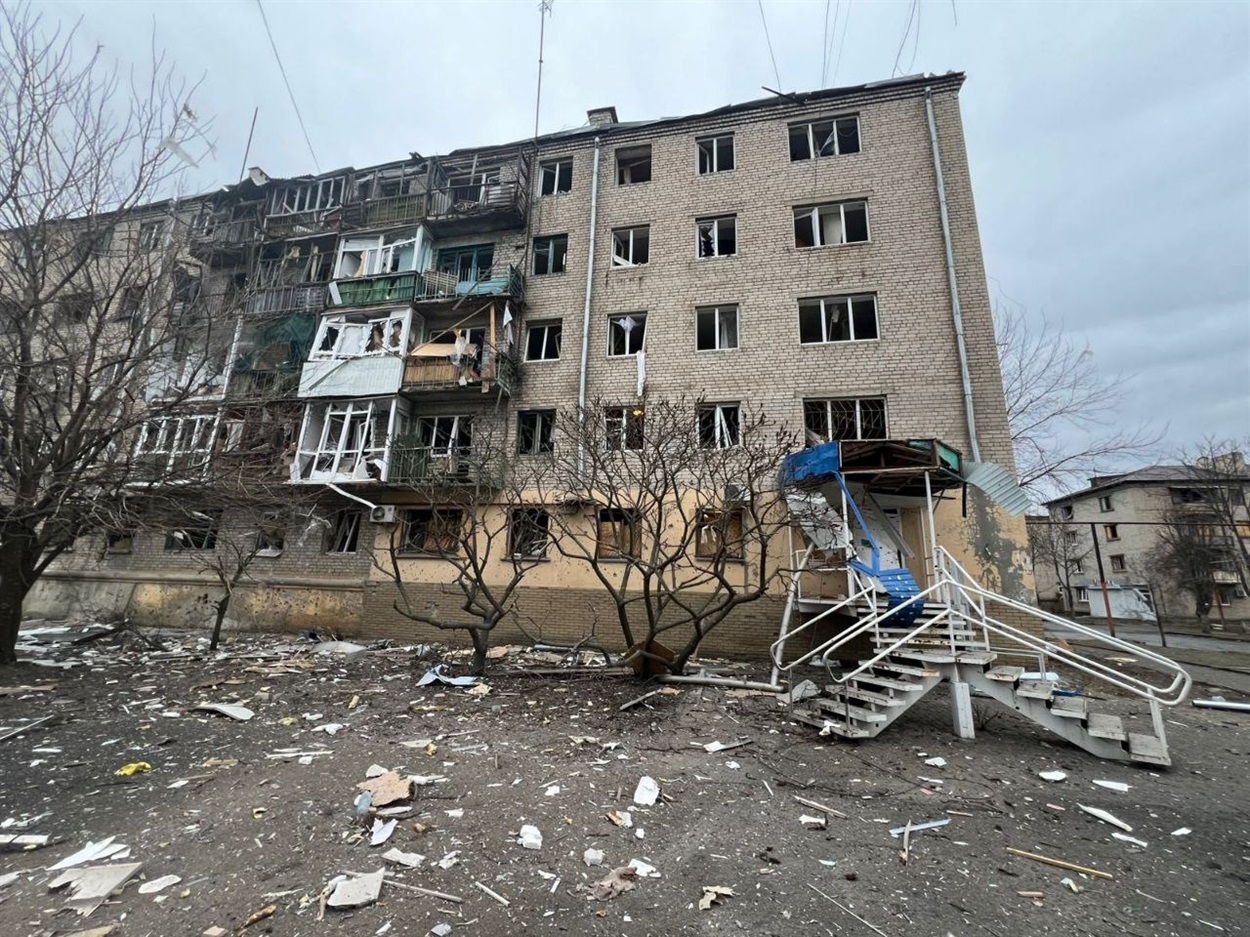 Наслідки ворожого обстрілу Донеччини