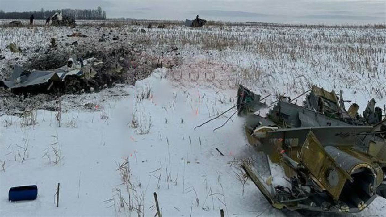 Місце падіння військового літака ІЛ-76