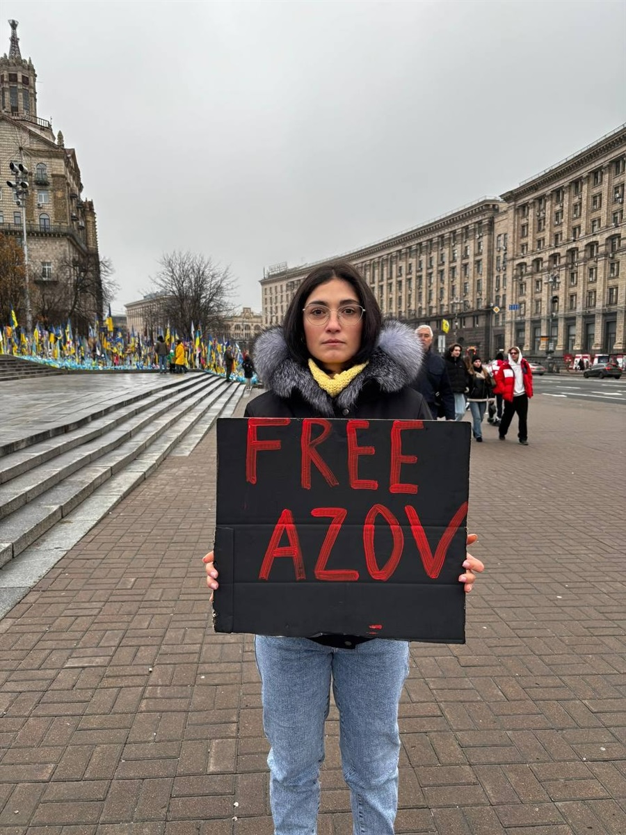 Вероніка Шейко на акції у Києві "Не мовчи! Полон вбиває!"