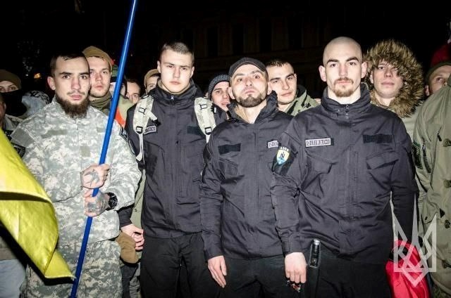 2014 рік, біля Михайлівського cобору, перед відправкою в АТО