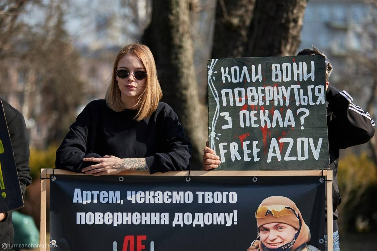Катерина на акції "Не мовчи! Полон вбиває!"
