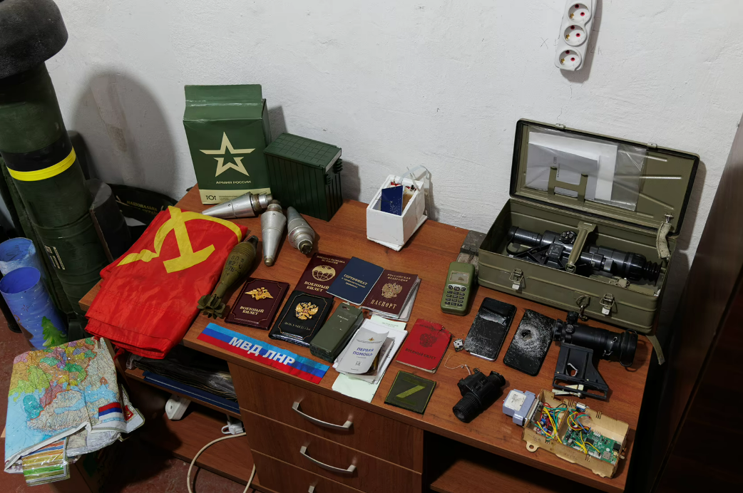 Куточок з трофеями батальйону "Донбас"