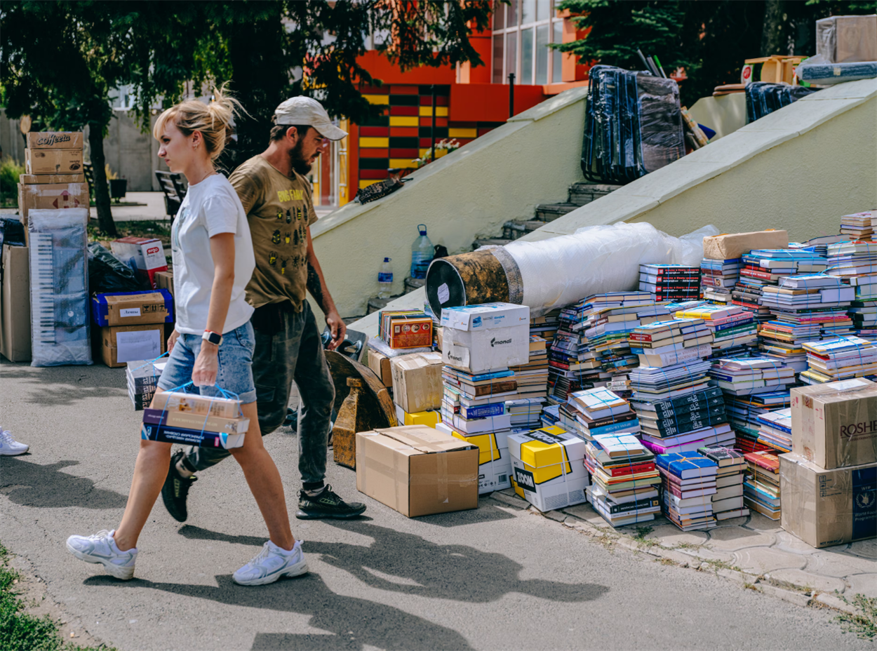 Евакуація бібліотеки Покровська, серпень 2024