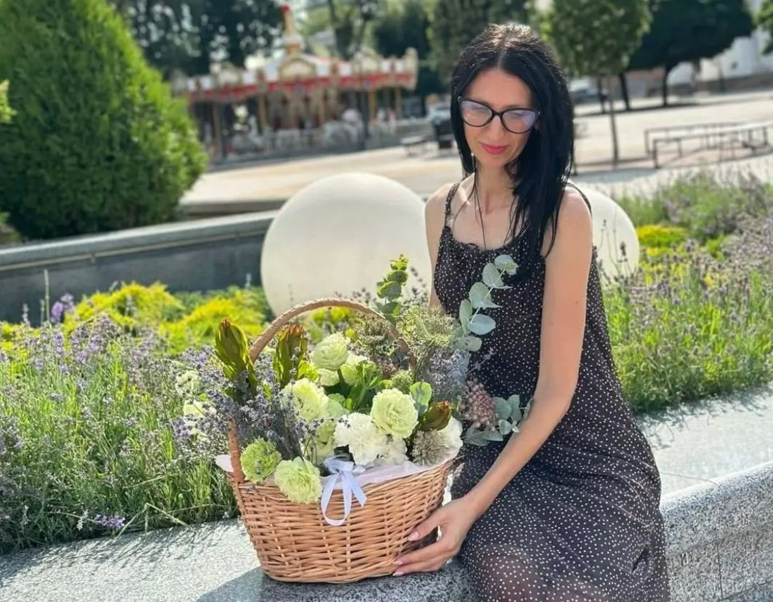 Ксенія зі своїм букетом