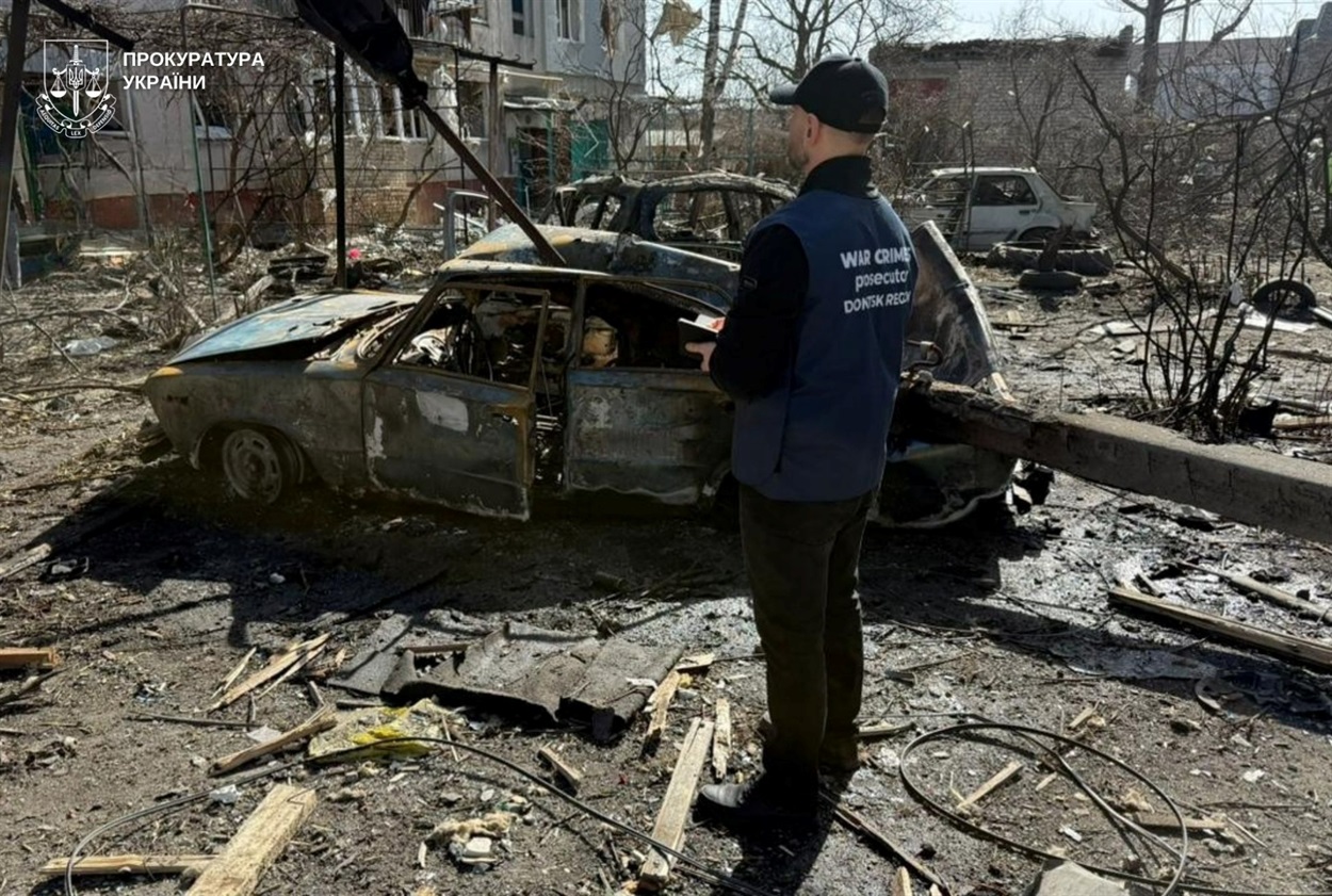 Наслідки авіаудару по Слов'янську, 10 березня 2026