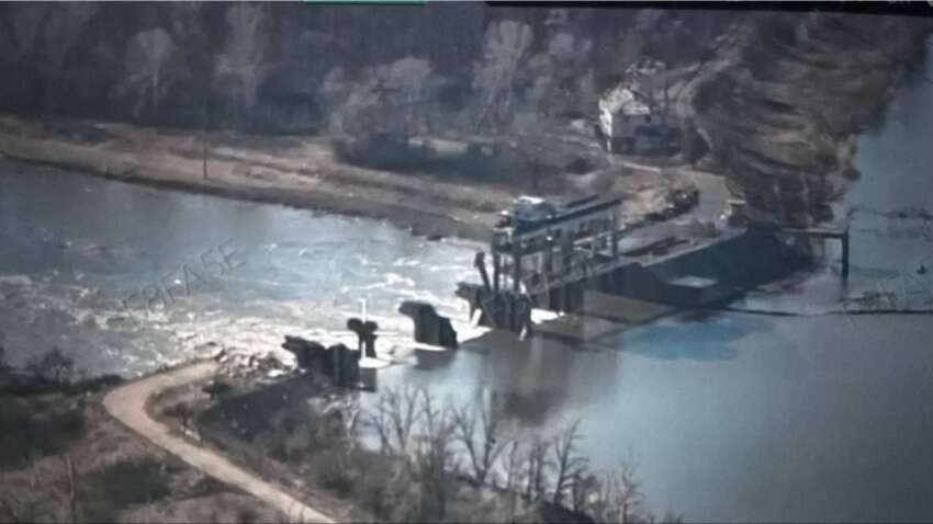 Фото зруйнованої греблі