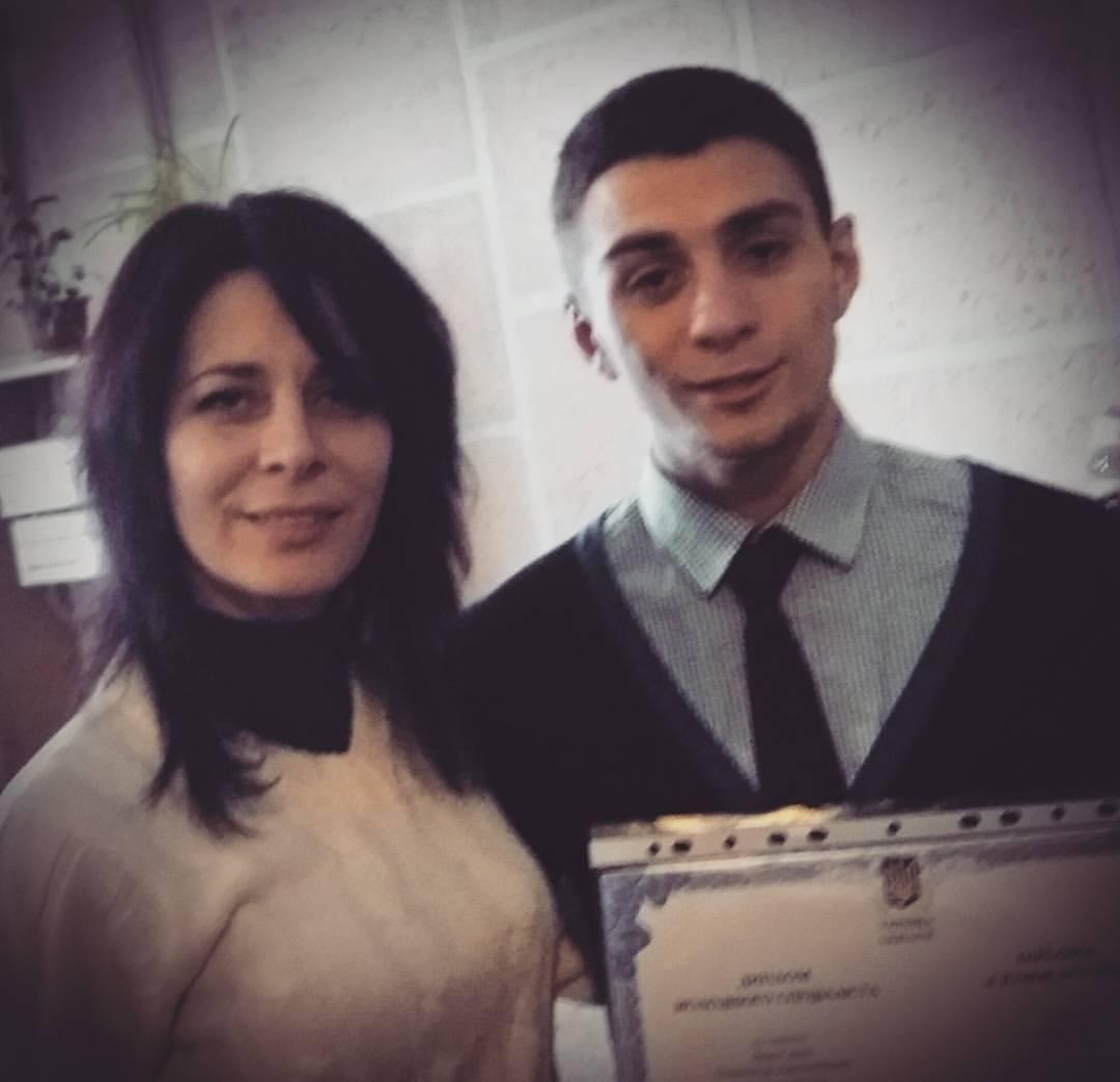 Олександр з мамою