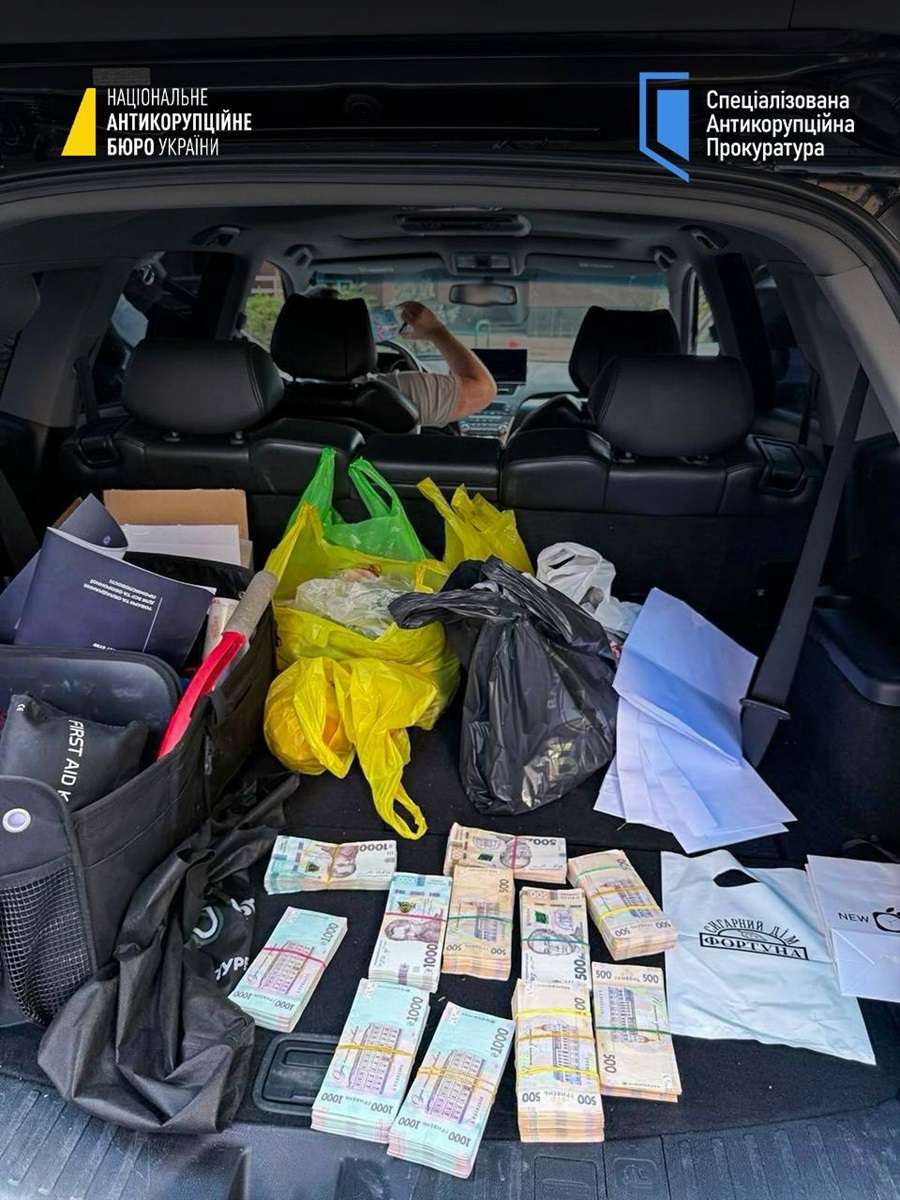 Гроші, які виявили під час обшуку