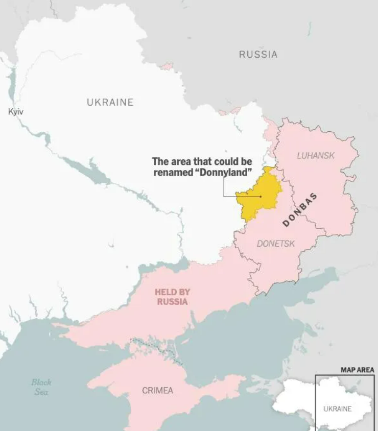 Яку територію хотіли перейменувати на "Донніленд"