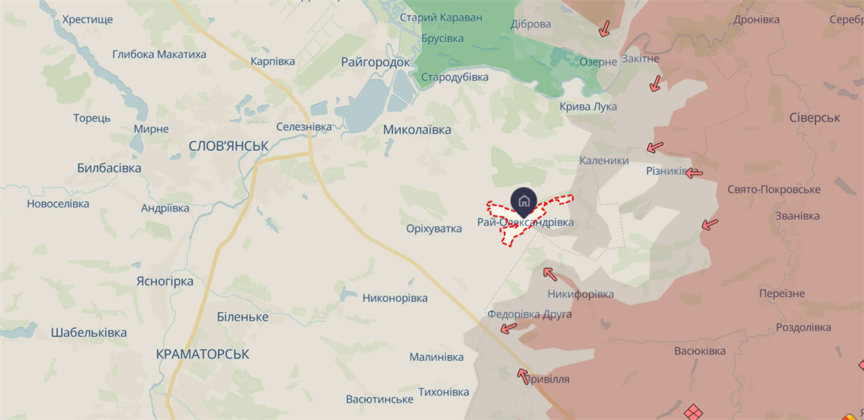 Рай-Олександрівка на карті