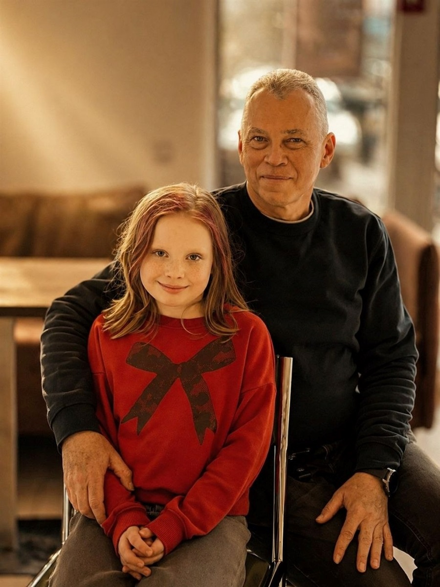 Сергій з онукою Яриною