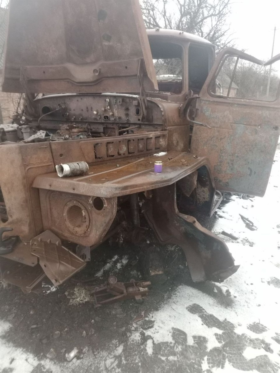 Згоріла техніка на місці загибелі сина