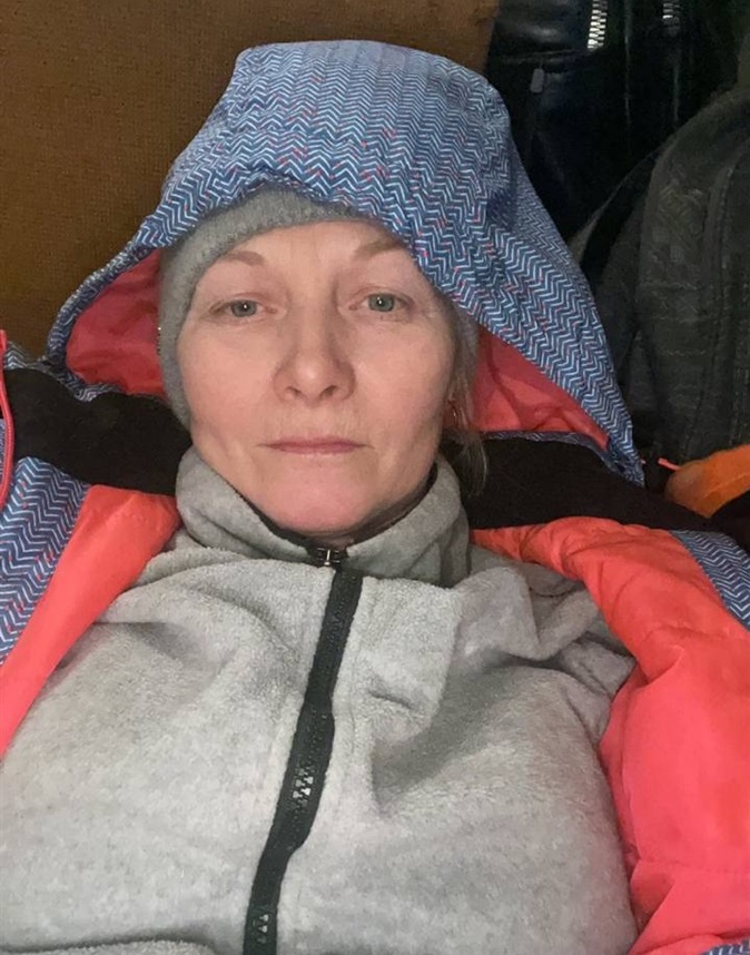 Ирина в бомбоубежище в Северодонецке