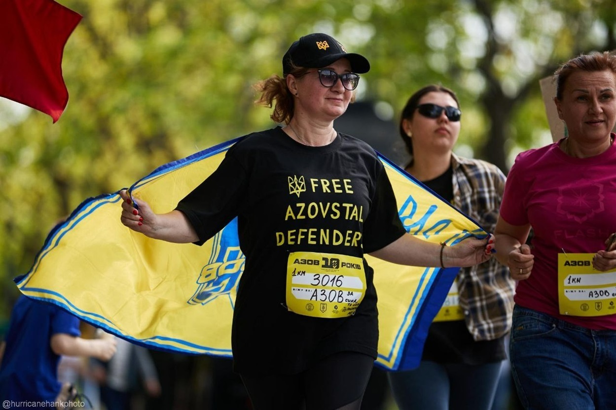 Світлана під час забігу у Києві
