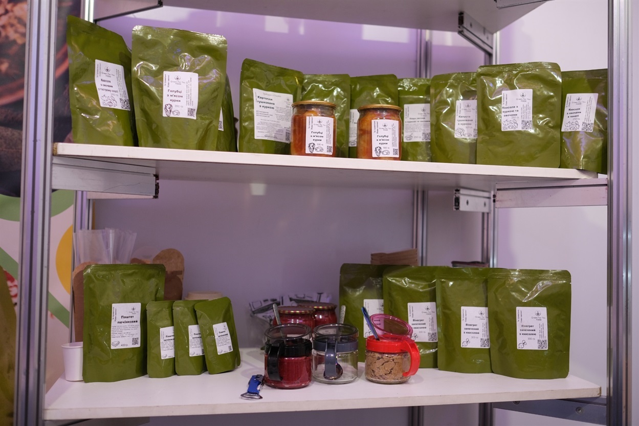 На "Схід-Експо 2023" Green for you Food привезли свою продукцію у реторт-пакетах